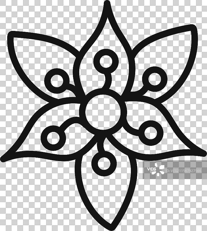 填充风格的剑兰图标标记图片素材