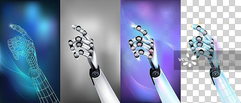 数字领域中的人工智能工作图片素材