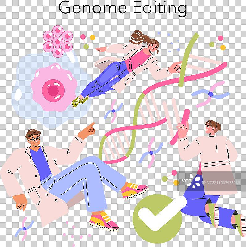 未来医学扁平化设计图片素材