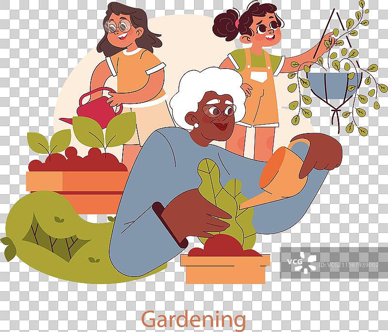 祖父母节平面设计图片素材