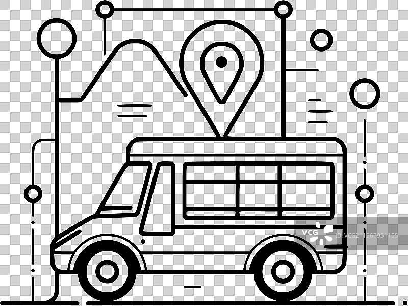 公交导航图片素材