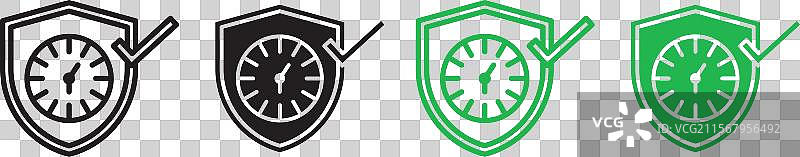 长寿保险保护图标图片素材