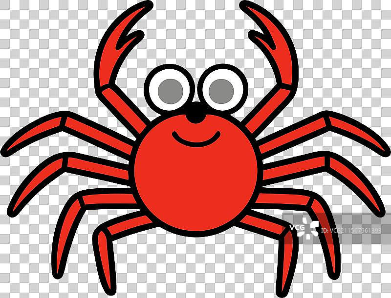 游泳的蟹蛛图标图片素材