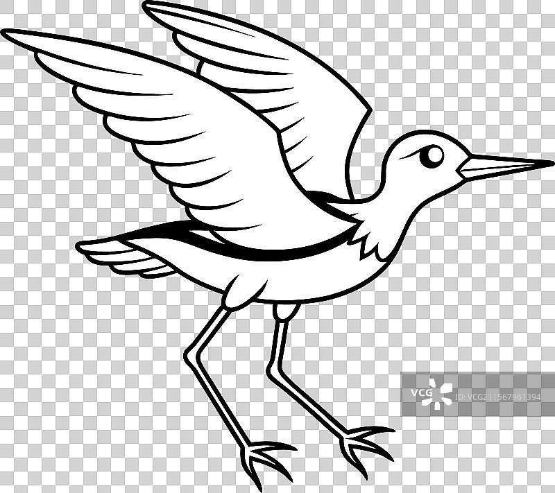 蟹鸥飞翔图标图片素材