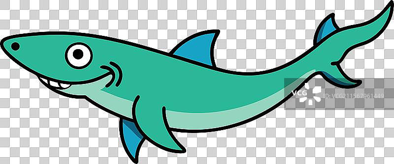 鳄鱼鲨击倒图标图片素材