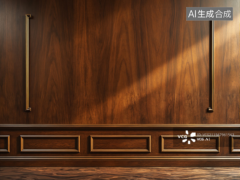 【AI数字艺术】古典木质柜门图片素材