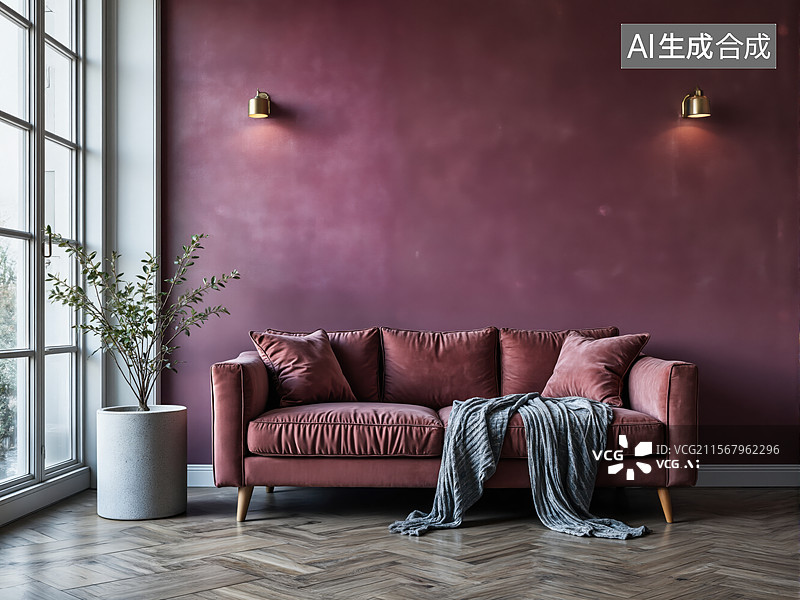 【AI数字艺术】现代简约客厅图片素材