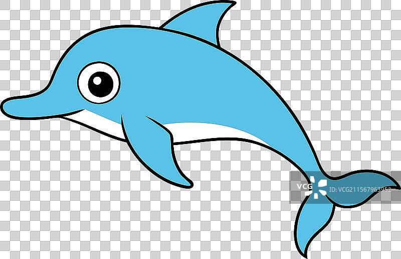 海豚鱼图标图片素材