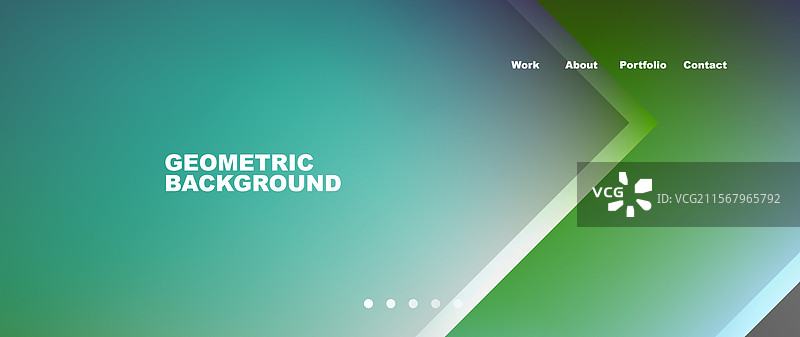 极简几何风格网站页面模板设计图片素材