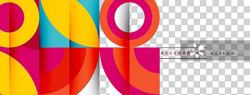 几何美丽的抽象圆形和花瓣图片素材