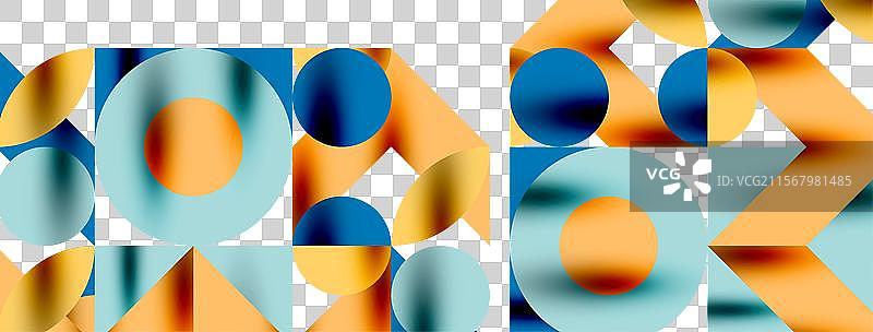 带阴影的金属色圆圈及其他元素图片素材