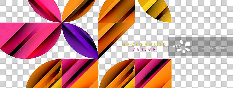 几何极简的圆形和圆形图案图片素材