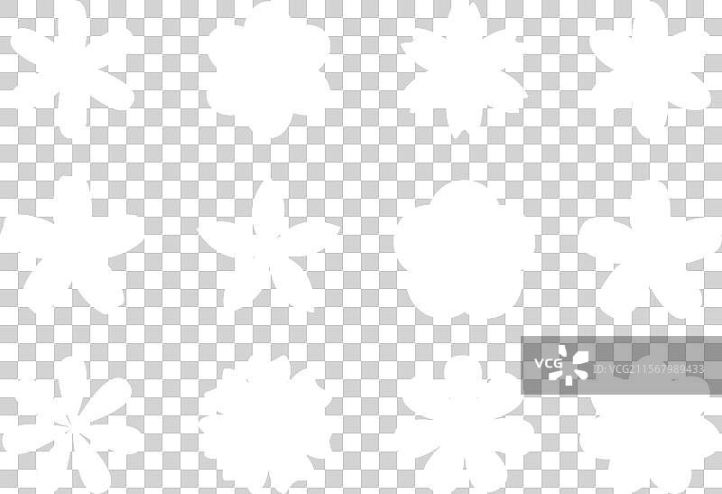 大雏菊和洋甘菊大套装九个白色洋甘菊图标图片素材