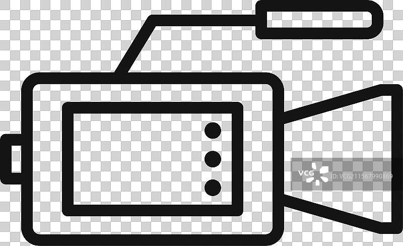 专业手持摄像机图标图片素材