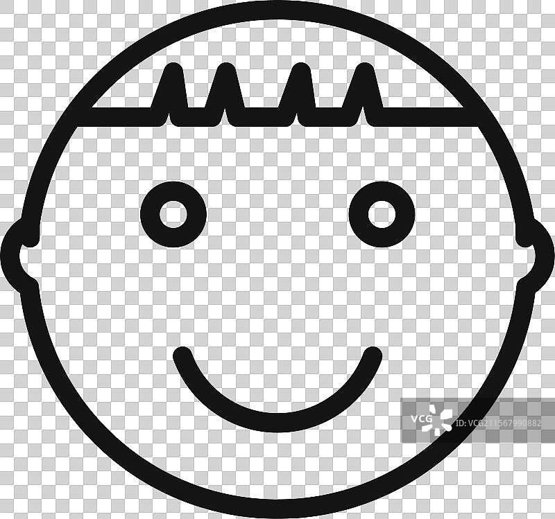 适合儿童和家庭的儿童头像图标图片素材