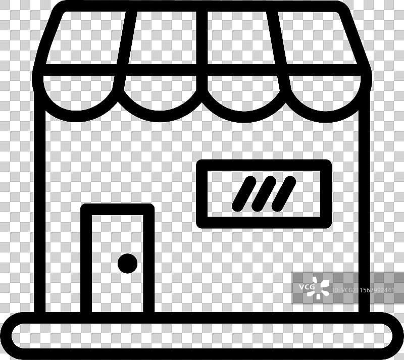 适合电子商务的购物商店图标图片素材