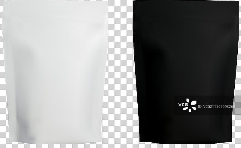 咖啡拉链袋样机塑料蛋白质袋图片素材