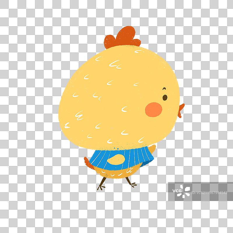 酉鸡 卡通生肖 卡通小鸡 生肖动物图片素材