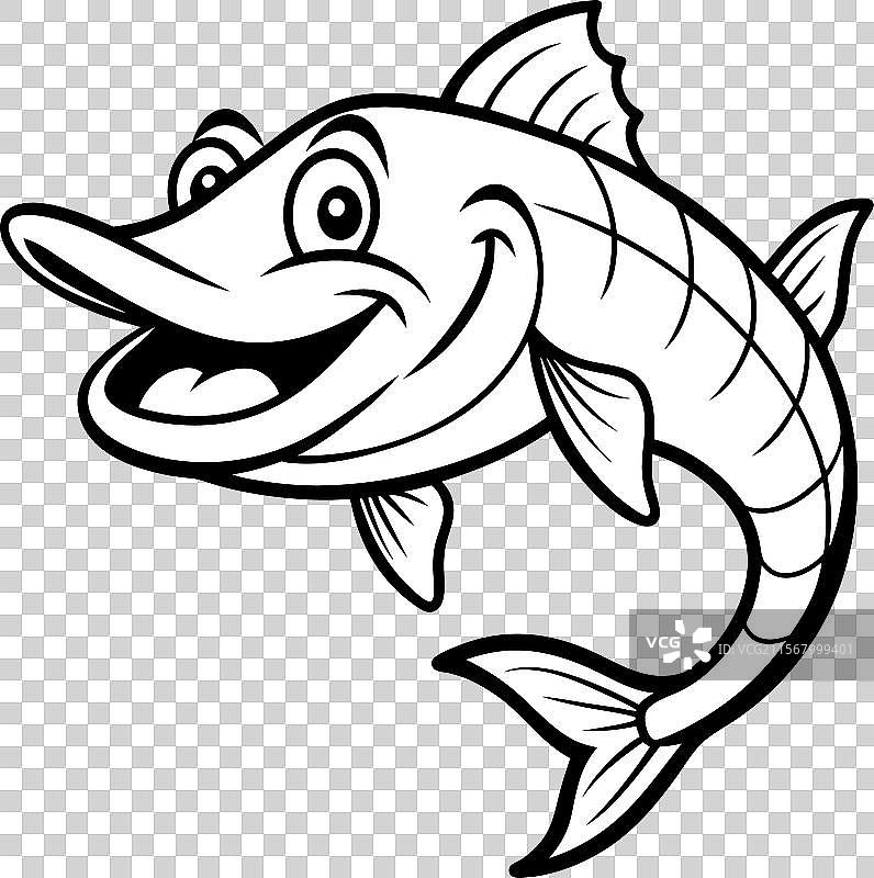 电鳗鱼玩耍图标图片素材