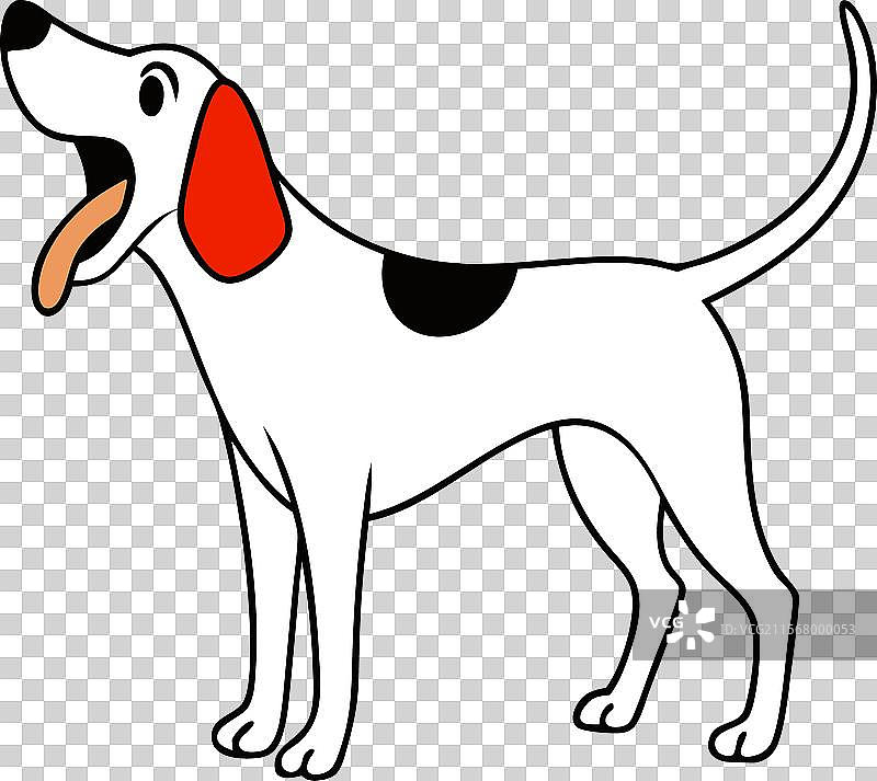 英格兰指针犬尖叫图标图片素材