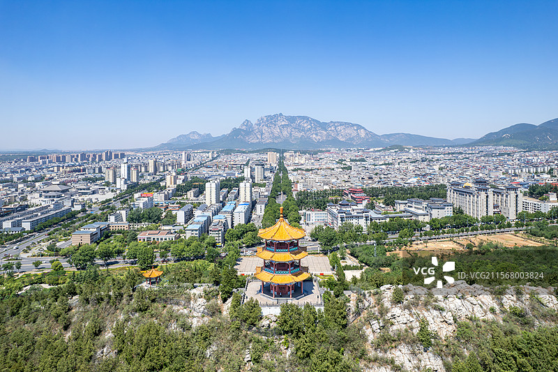 迎仙阁公园，河南郑州登封嵩山景区图片素材