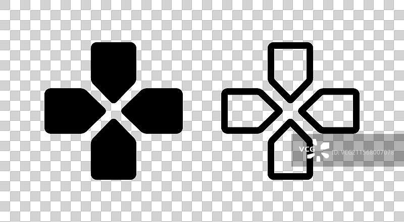 游戏控制器摇杆导航按钮图标图片素材