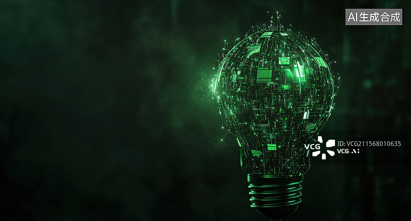 【AI数字艺术】科技之光闪耀未来图片素材