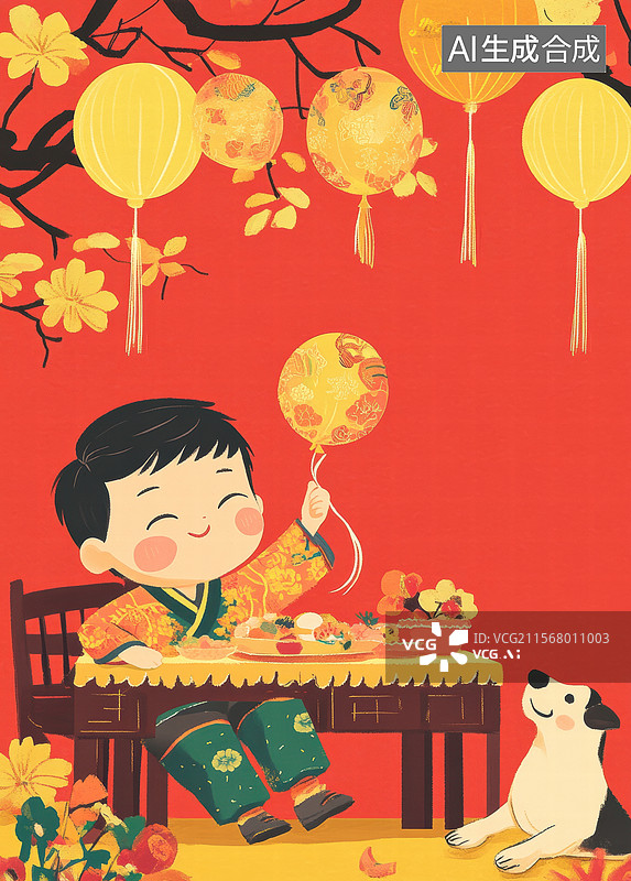 【AI数字艺术】温馨童趣时光图片素材