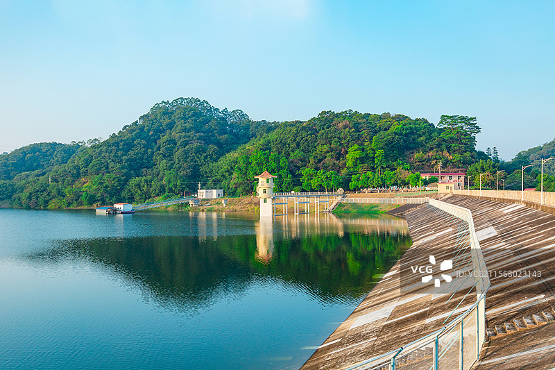 广州市黄埔区金坑水库图片素材
