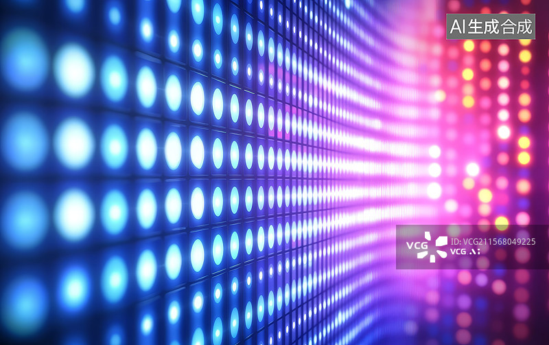 【AI数字艺术】发光的LED屏幕背景图片素材
