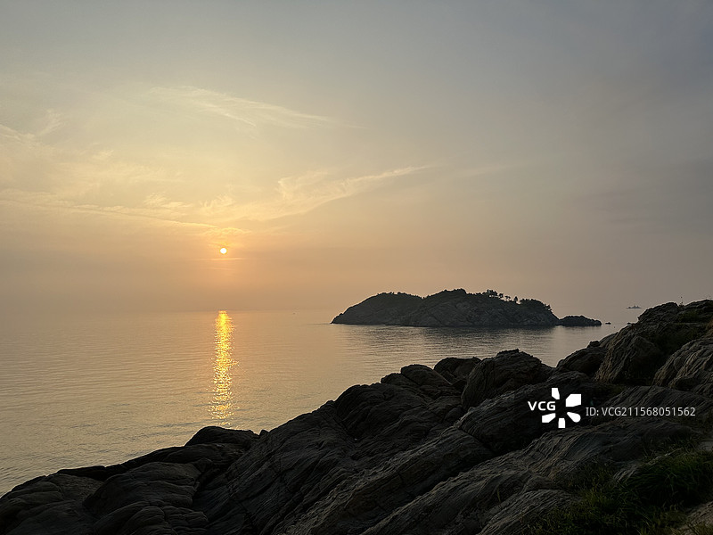 威海 猫头山 日出图片素材
