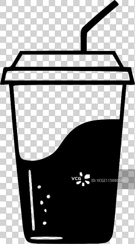 饮杯 - 极简和简单的轮廓图片素材