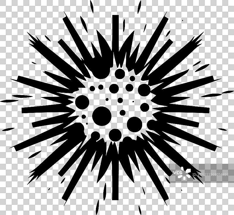 爆炸 - 极简和简单的轮廓图片素材