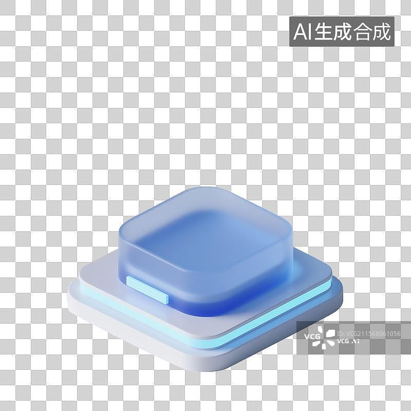 【AI数字艺术】3D展台底座图标图片素材