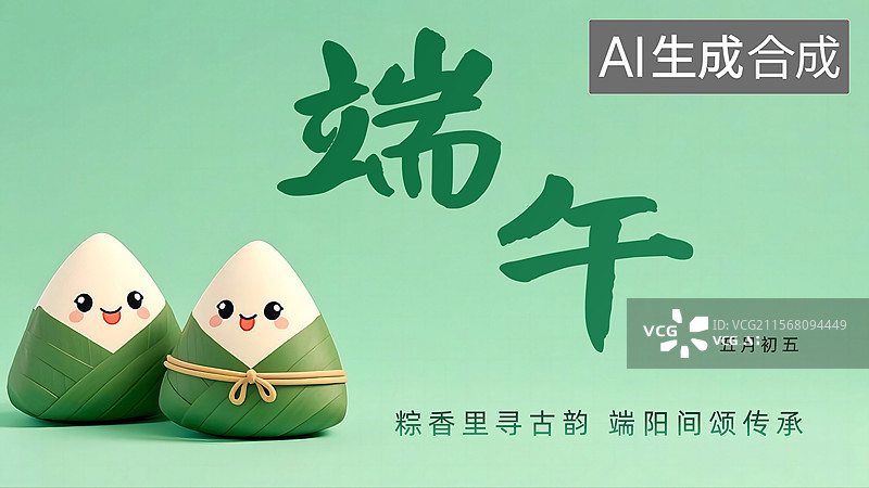 【AI数字艺术】端午节海报图片素材