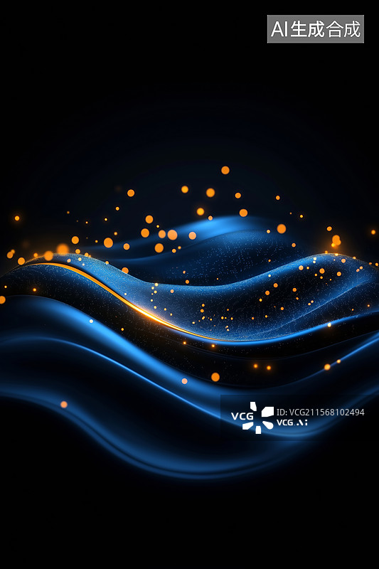 【AI数字艺术】科技概念海报背景图片素材