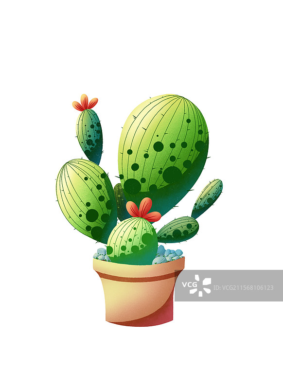 扁平风仙人掌图片素材