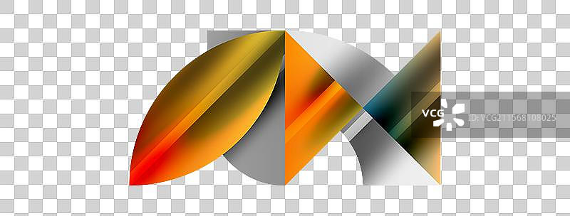 象征创意的抽象几何形状图片素材