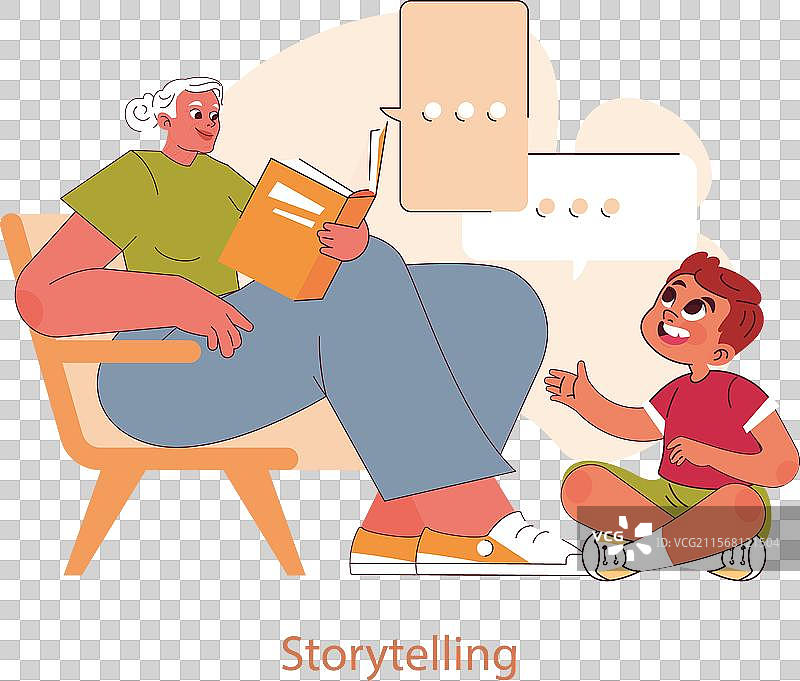 祖父母节平面设计图片素材