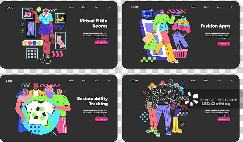 时尚科技平面设计图片素材