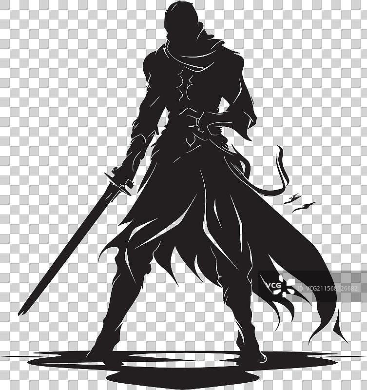 骑士士兵的皇家防御者徽章图片素材