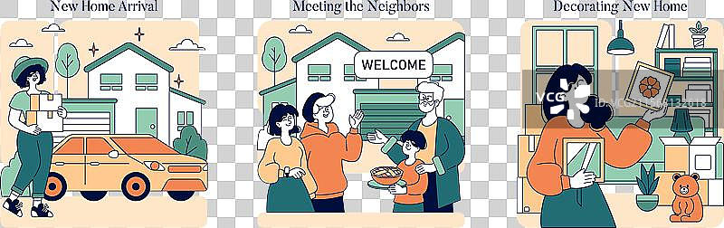 搬家公寓图片素材