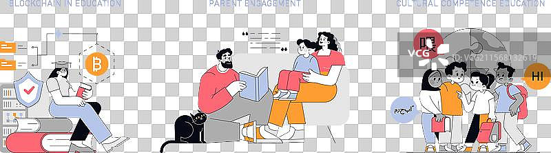 教育扁平化图片素材