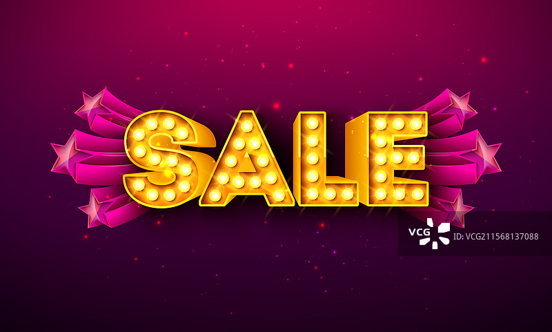 特别优惠购物日促销设计与灯光图片素材