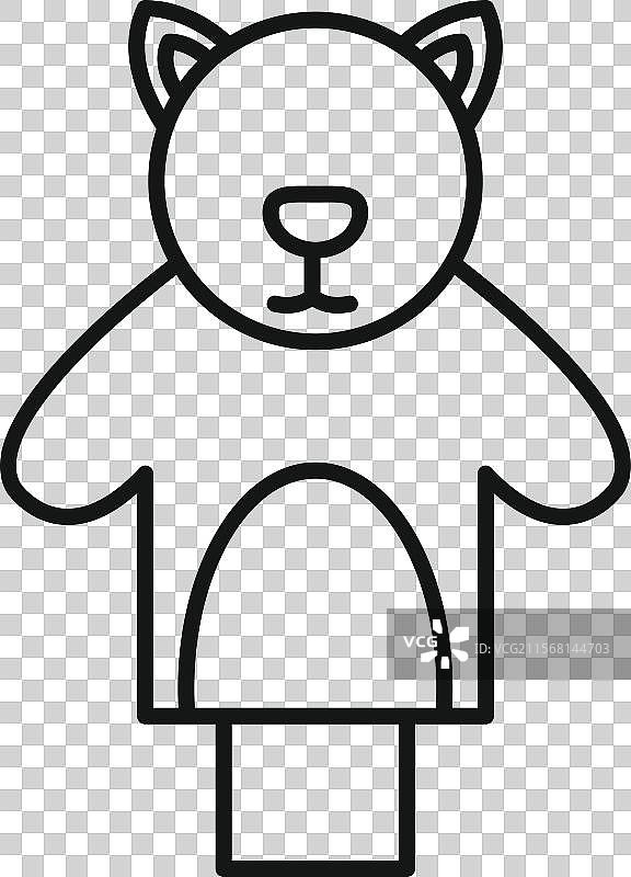 手指木偶猫玩具让孩子们开心娱乐图片素材