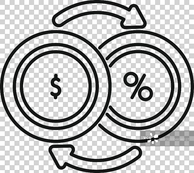 货币兑换图标显示货币转换图片素材