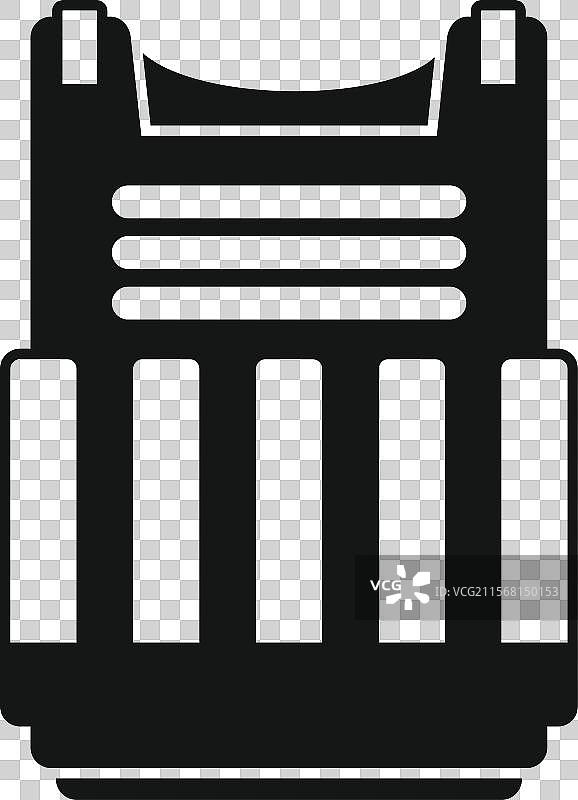 防弹背心保护免受暴力伤害图片素材