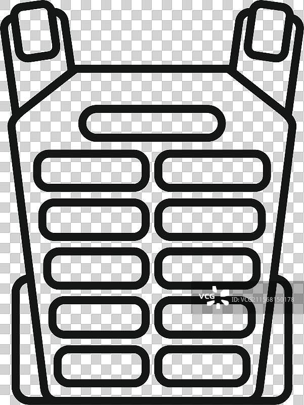 防弹背心保护人类身体免受伤害图片素材