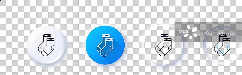 袜子线条图标内衣服装标志线图片素材