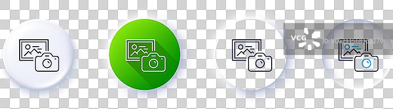 摄影相机线条图标图像摄影标志图片素材